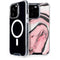 Pink Marble Ink iPhone 15 Pro MagSafe Case